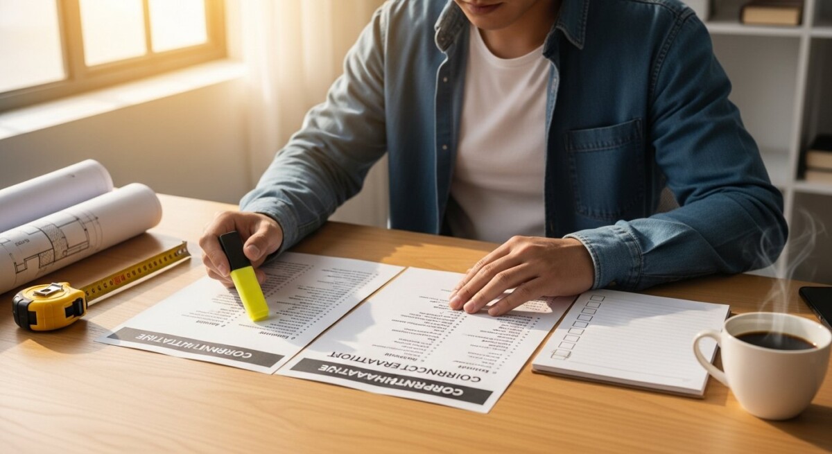 contractor quote checklist