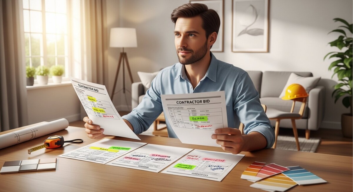 how to select best contractor bid
